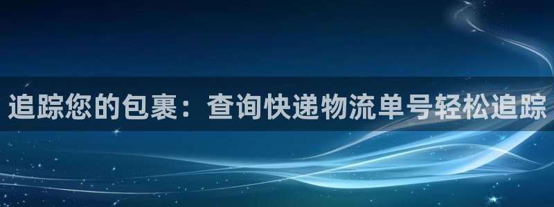 28圈反水：追踪您的包裹：查询快递物