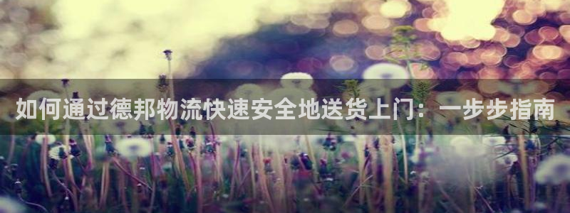28圈流水怎么算：如何通过德邦物流快