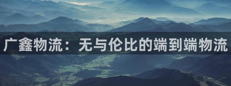 28圈新用户怎么注册：广鑫物流：无与