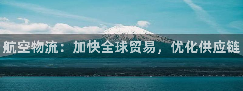 28圈在线预测：航空物流：加快全球贸